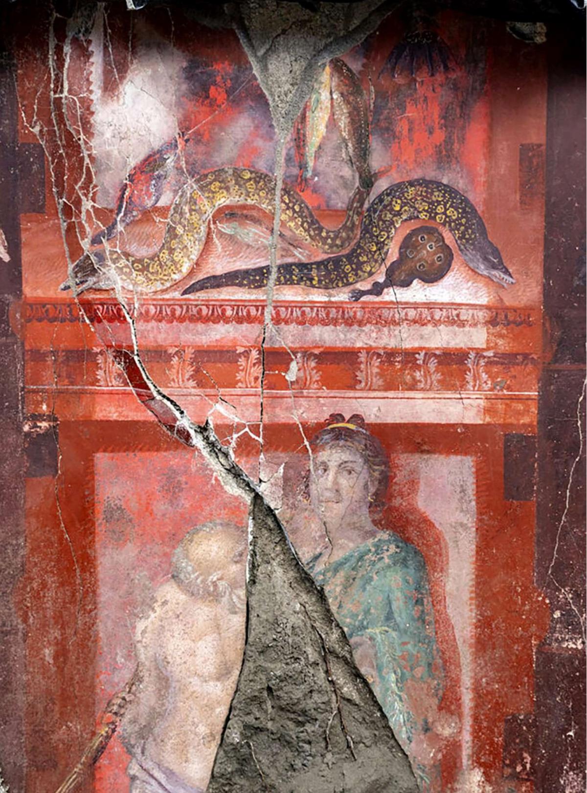 Penemuan lukisan dinding langka di Pompeii