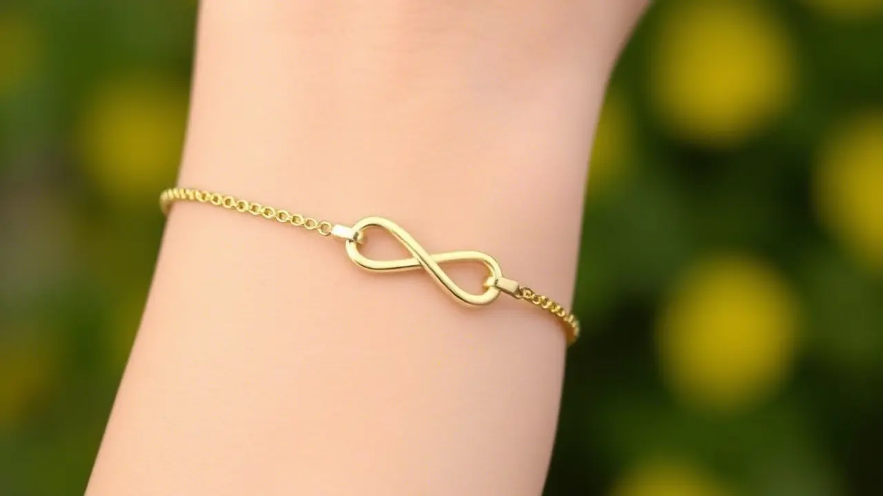 Gelang Emas Model Infinity 2 Gram