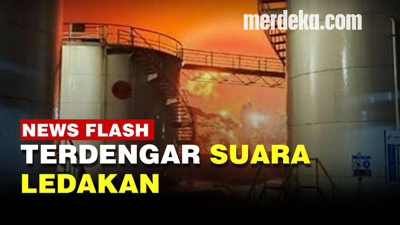 VIDEO: Kilang Minyak Pertamina RU IV Cilacap Terbakar, Api Berkobar Hebat
