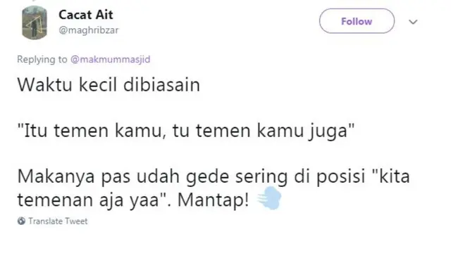 Bikin Nyengir, 8 Cuitan Lucu Gara-Gara Waktu Kecil