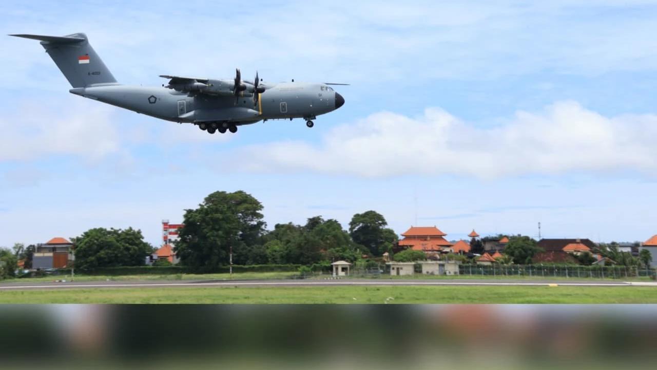 FOTO: Koopsudnas Uji Sistem Pendaratan Airbus A400M di Bali