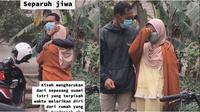 Pasangan Suami Istri Ini Terpisah 24 Jam saat Erupsi Semeru, Pertemuannya Haru. (Sumber: TikTok/signs009)