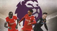 Premier League - Sadio Mane, Trent Alexander-Arnold, Jack Grealish (Bola.com/Adreanus Titus)