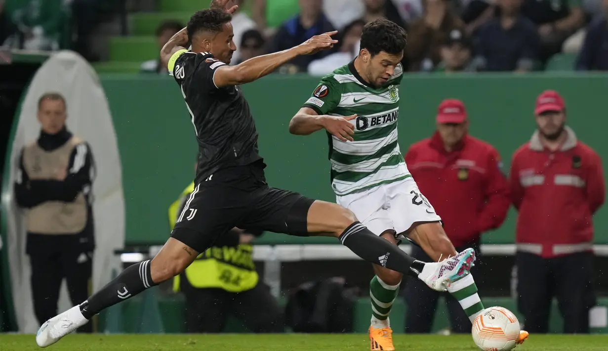 Si Nyonya Tua unggul agregat 2-1 setelah pada leg pertama menang 1-0 di Allianz Stadium. (AP Photo/Armando Franca)