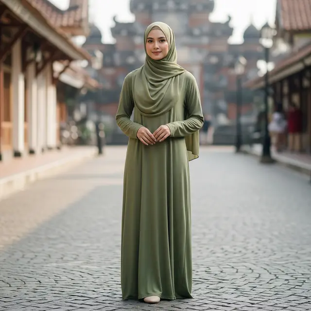 9 Model Gamis Simple Polos Elegan Anti Bau, Tampil Anggun Bebas Khawatir