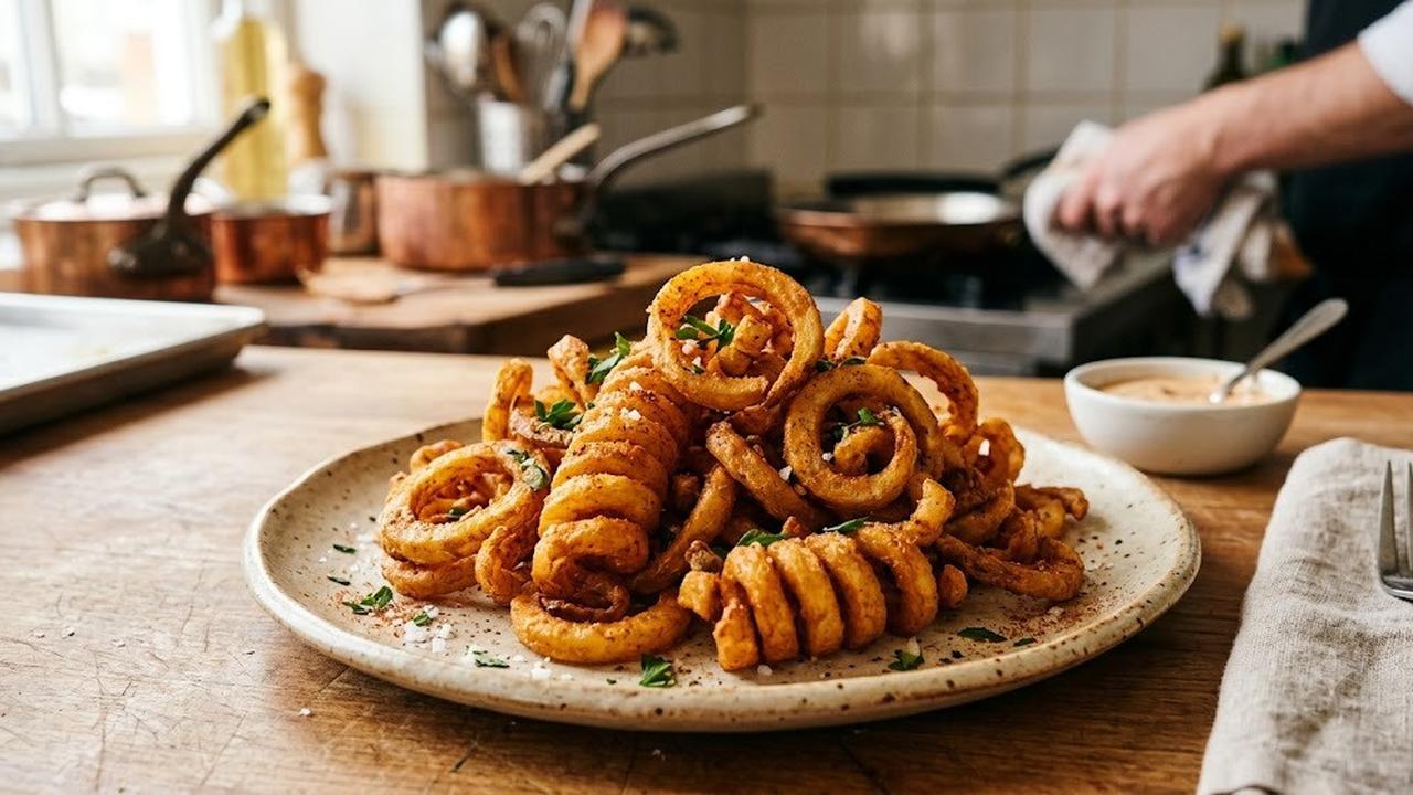 Cara Membuat Kentang Goreng Keriting yang Gurih dan Crispy seperti di Restoran