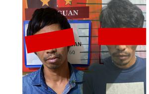 Dua pelaku pengeroyokan marbot lansia di Bandar Lampung. (Istimewa)