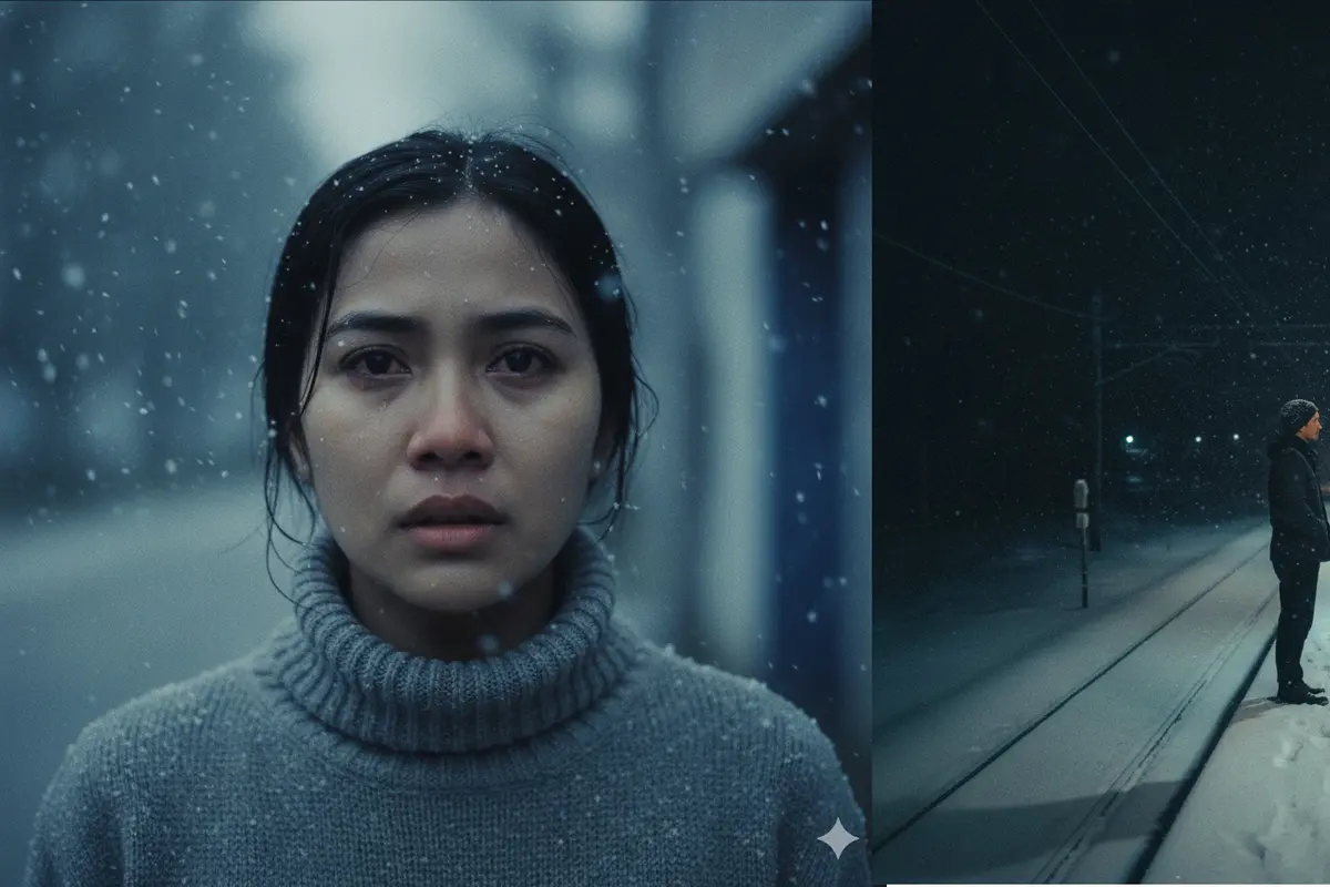 Prompt Gemini AI Salju Viral ala Utada Hikaru First Love