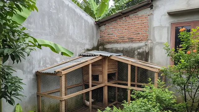 Kandang Sudut Halaman (Corner Coop)