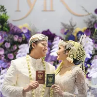 Gelar pernikahan, Mahalini dan Rizky Febian usung akad nikah adat Sunda. (Foto dok: Axioo/ bridestory)