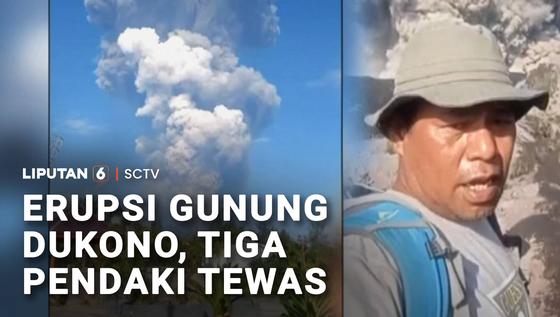 Mencekam! Erupsi Gunung Dukono Tewaskan Tiga Pendaki, Jenazahnya Belum Ditemukan