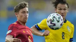 Marcos Llorente. Gelandang Timnas Spanyol berusia 27 tahun yang kini memperkuat Atletico Madrid ini memiliki nilai pasar senilai 60 juta euro. Pemilik 13 caps bersama Timnas Spanyol ini total tampil dalam 6 laga di fase kualifikasi dengan torehan 2 assist. (AFP/Pool/Thanassis Stavrakis)