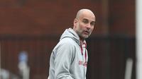 Manajer Manchester City, Pep Guardiola. (STEVEN PASTON / POOL / AFP)