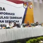 Pembukaan uji coba dan simulasi aplikasi E-rekap/Sirekap Pemilihan Serentak 2020 di Jalak Harupat, Kabupaten Bandung, Jawa Barat, Rabu, 9 September 2020. (sumber foto : Humas KPU Jawa Barat)