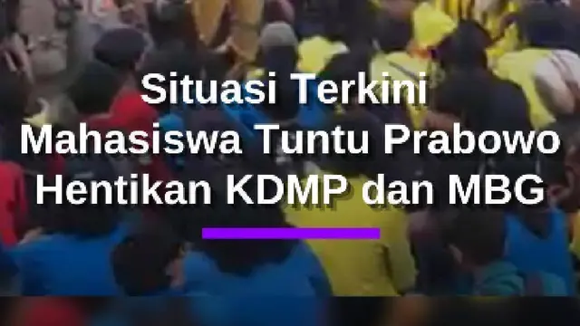 Demo Mahasiswa di Jakarta, Tuntut Program MBG Hingga Kopdes Merah Putih Prabowo Dihentikan