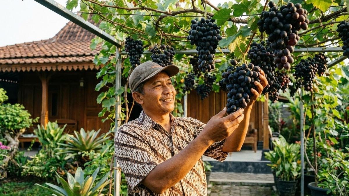 10 Tips Anggur Berbuah Besar dan Lebat, Panen Melimpah Bagi Pemula