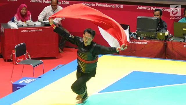 Aksi Komang Harik Adi Putra Rebut Emas ke-17 Indonesia di Asian Games 2018