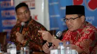 Sekretaris Jenderal Perhimpunan Advokat Indonesia (Peradi) Sugeng Teguh Santoso bicara soal Perppu Ormas, di Jakarta, Sabtu (15/7/2019). (Liputan6.com/Faizal Fanani)