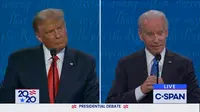 Debat capres AS yang terakhir antara Donald Trump dan Joe Biden. Dok: C-SPAN