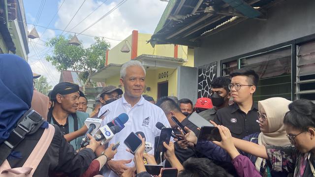 Calon presiden nomor urut 3, Ganjar Pranowo melanjutkan kampanyenya di Jawa Tengah, Senin (18/12/2023).