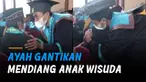 Mahasiswa Fakultas Ekonomi dan Bisnis Islam tersebut berpulang pada 24 Oktober 2021 dan wisudanya diwakilkan oleh sang ayah.