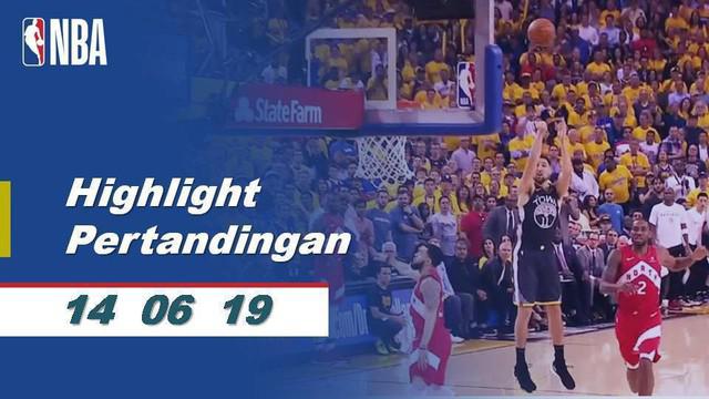 Berita video cuplikan pertandigan seru game 6 Final NBA 2019 antara Toronto Raptors melawan Golden State Warriors di Oracle Arena, Oakland, Jumat (14/6/2019) pagi hari WIB.