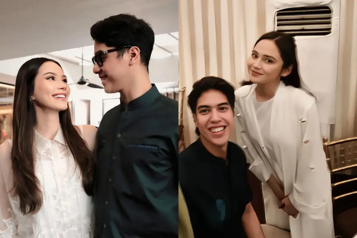 Adu Gaya Serasi Alyssa Daguise-Al Ghazali dan Syifa Hadju-El Rumi di Halal Bihalal yang Digelar Maia Estianty