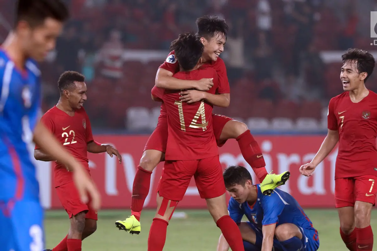 Penyisihan Grup A Piala AFC 2018, Timnas Indonesia U-19 Tekuk Chinese Taipei