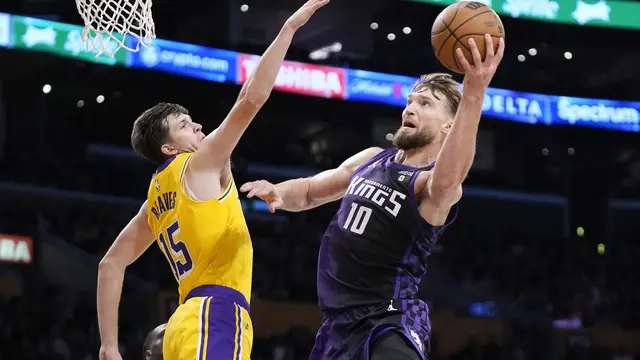 Domantas Sabonis menghancurkan Lakers pada lanjutan NBA