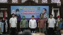 Ketum PKB, Muhaimin Iskandar bersama narasumber hadir dalam diskusi di DPP PKB, Jakarta, Minggu (23/7). Diskusi bertemakan "Merawat Keindonesiaan Tolak Radikalisme, Lawan Intoleransi" sekaligus rangkaian Harlah ke-19 PKB. (Liputan6.com/Faizal Fanani)