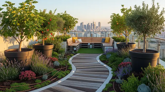 Desain Urban Garden dengan Pohon Buah Tahan Panas/Gemini AI