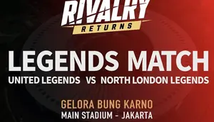 GBK Jadi Panggung United Legends vs North London Legends pada 10 Oktober