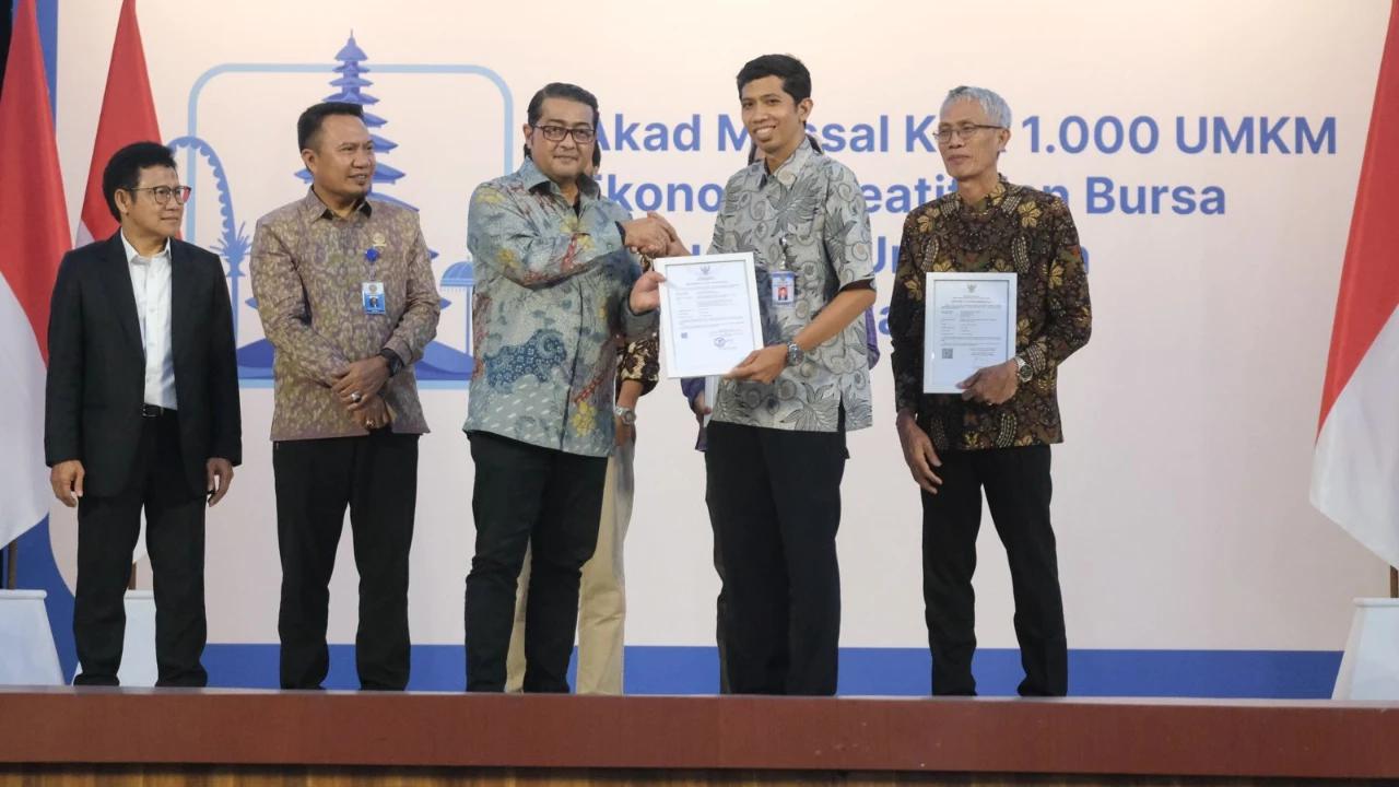 Pemerintah Salurkan KUR 1.000 UMKM Ekraf di Bali, Dorong Tercipta Lapangan Kerja