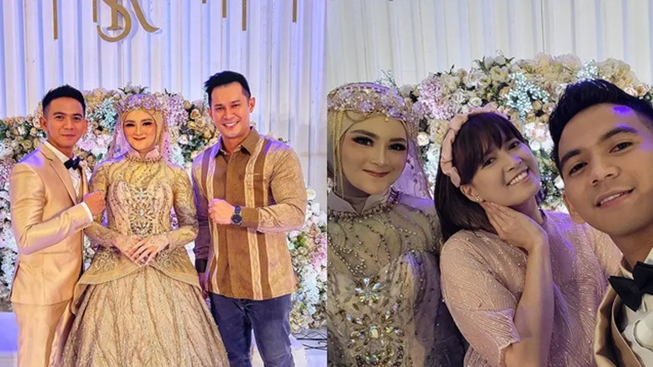 7 Gaya Seleb di Pernikahan Ridho D'Academy dan Syifa, Curi Perhatian