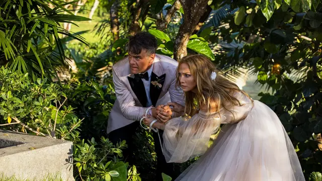Salah satu adegan film Shotgun Wedding. (Foto: Dok. Lionsgate)