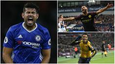 Berikut ini deretan pemain Premier League dengan kombinasi jumlah gol dan assist terbanyak di tahun 2016. (AFP)