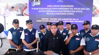 Penyataan sikap tersebut disampaikan di Posko AMIN Center, Jalan Sudirman, Kota Medan, Sumatera Utara (Sumut) pada Jumat, 22 Desember 2023