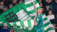 Antony dalam pertandingan Real Betis vs Real Sociedad di Stadion Benito Villamarin, Senin dini hari WIB (17-2-2025). (Bola.com/X Real Betis Balompie)
