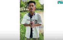 Kepala Botak Kemeja Oranye, Potret Tiktoker Galih Loss Tertunduk Minta Maaf di Depan Polisi