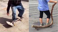 Desain skateboar nyeleneh (Sumber: Instagram/uglydesign)