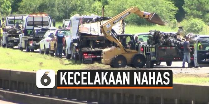 VIDEO: Kecelakaan Maut 15 Kendaraan, 8 Anak Panti Asuhan Tewas