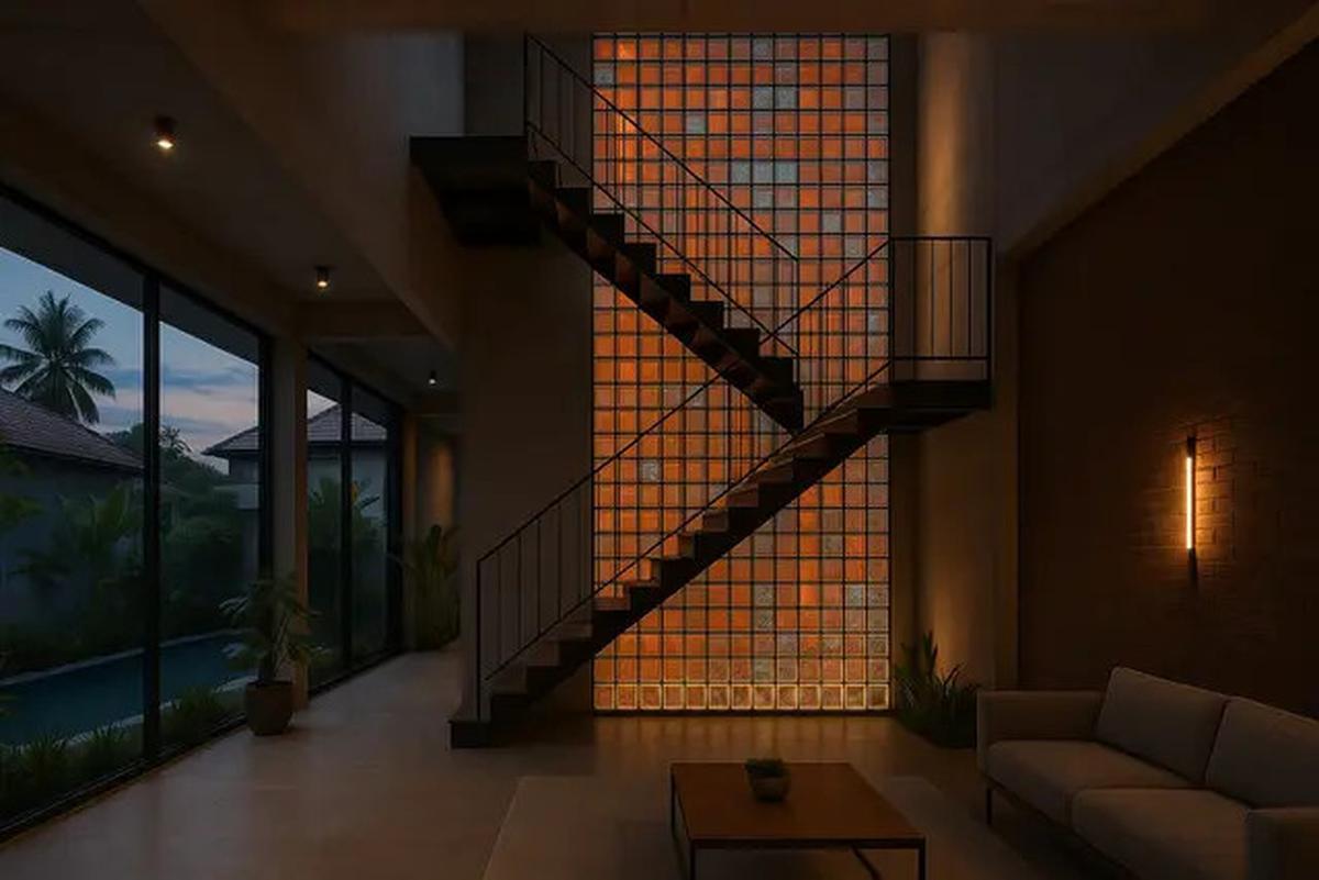 7 Desain Rumah Industrial dengan Glass Block 2025, Tampilan Hunian Jadi Berkelas dan Bikin Betah