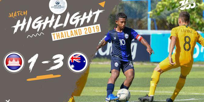 VIDEO: Highlight Piala AFF U-15 2019, Kamboja Vs Australia 1-3