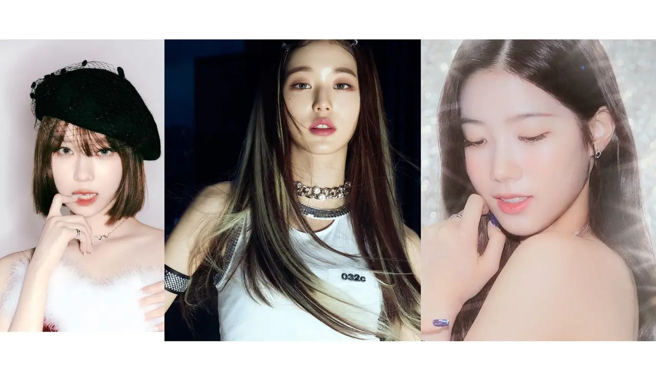 Winter aespa, Jang Woonyoung IVE, Kazuha Le Sserafim. (SM Entertainment/ Instagram- aespa_official, Starship Entertainment - Source Music via Soompi)