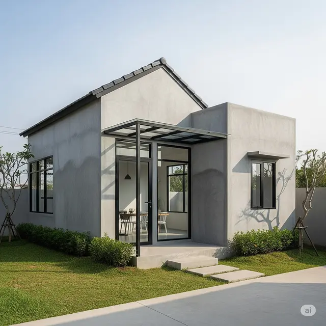 Inspirasi Rumah Sederhana Ukuran 5x7 Meter.