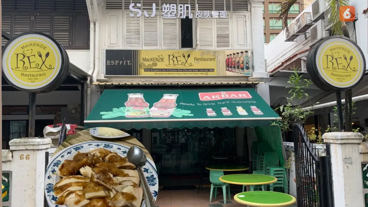 Mackenzie Rex Restaurant di Singapura yang menyajikan menu halal, berdiri sejak 1966
