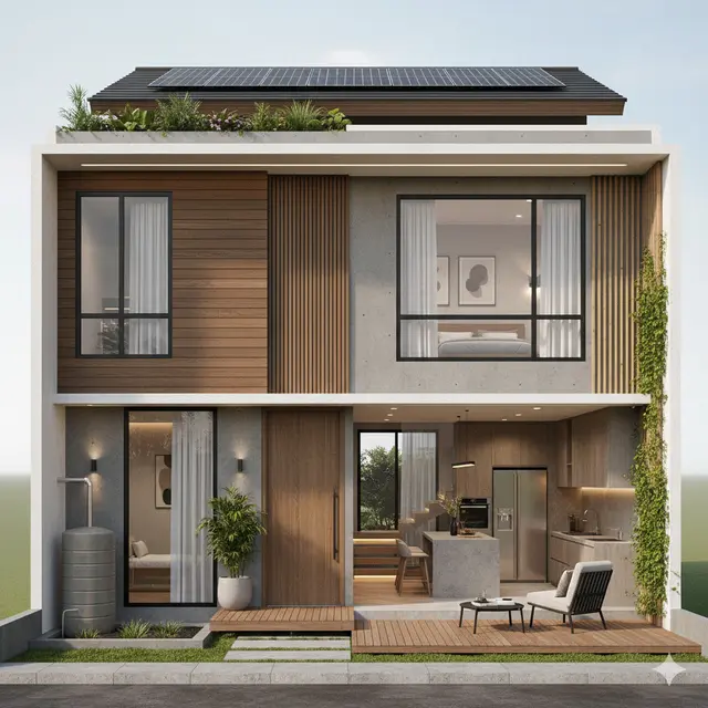 Tren Model Rumah Sederhana Tapi Mewah Tahun 2025 (Image by Gemini AI)