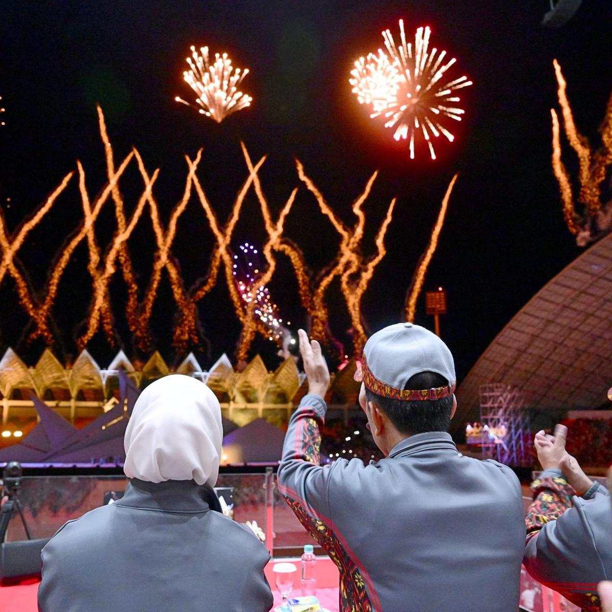 Presiden Jokowi Buka Pekan Olahraga Nasional (PON) XXI Tahun 2024 di Stadion Harapan Bangsa, Kota Banda Aceh