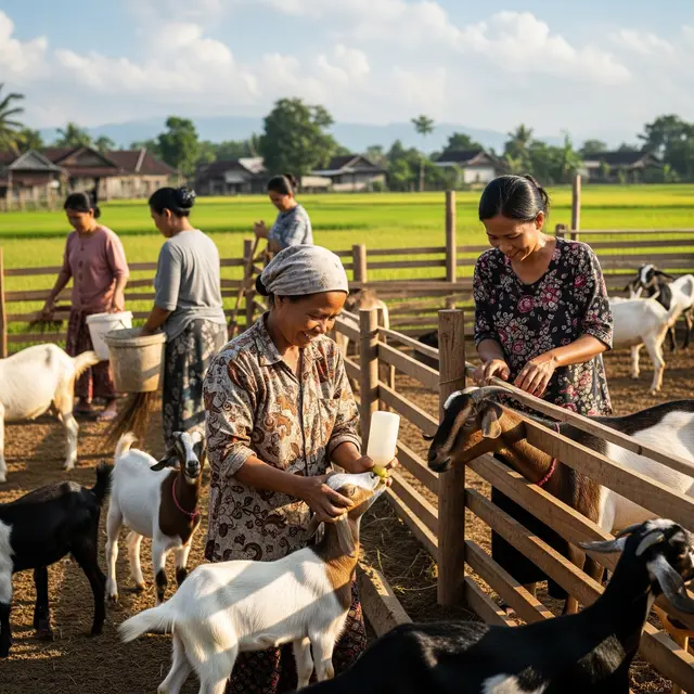 Usaha Ternak Bersama untuk Ibu Rumah Tangga di Desa