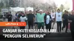 Di sela agenda kampanye, Calon Presiden nomor urut 3, Ganjar Pranowo mengikuti kegiatan lari Penguin SeliweRUN di kawasan Senayan, Jakarta. Sedangkan Calon Wakil Presiden, Mahfud MD bertemu dengan jemaat Gereja Bethel Indonesia di Medan, Sumatra Utar...